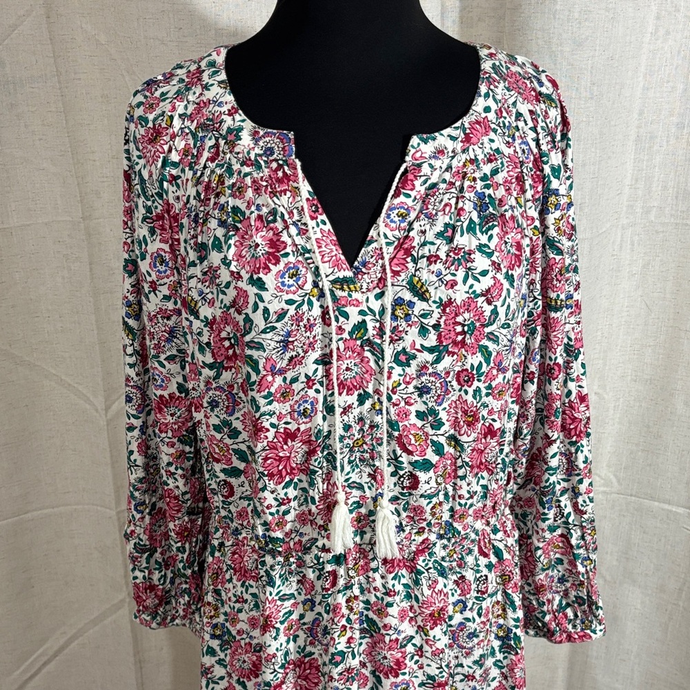 Old Navy Multicolor Floral Midi Dress